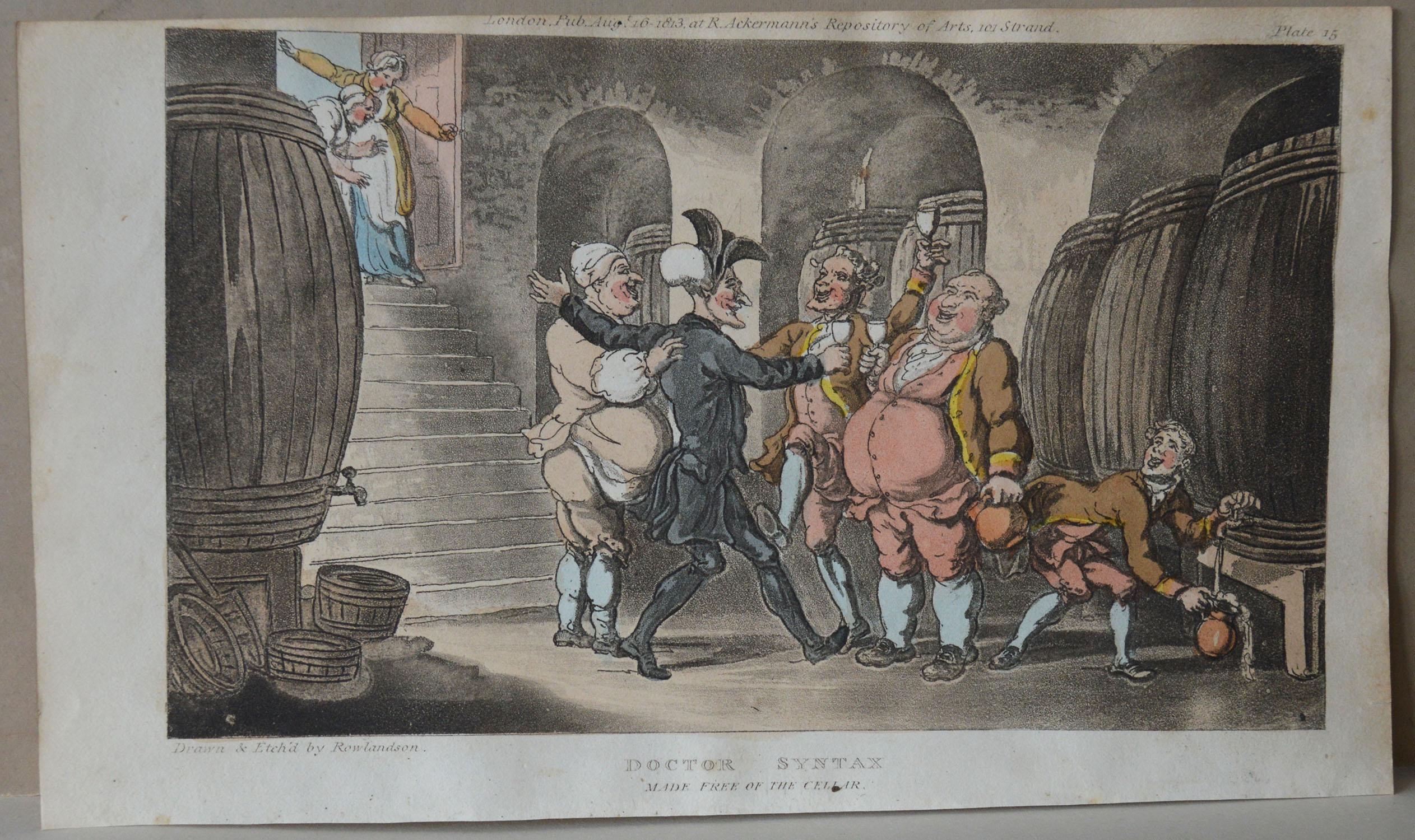 Georgian Original Antique Print after Thomas Rowlandson, 1813