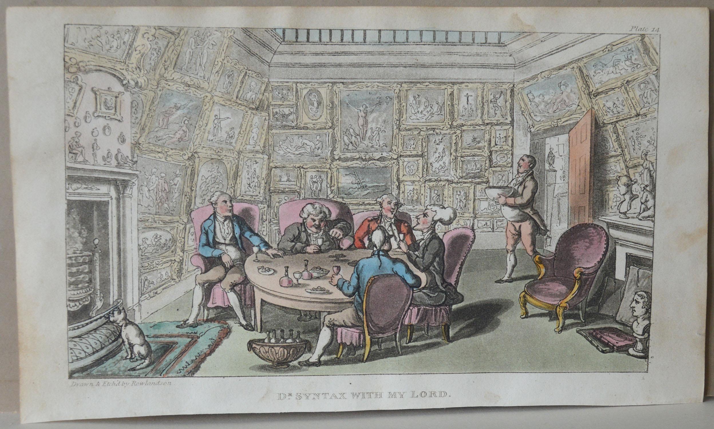 Georgian Original Antique Print after Thomas Rowlandson, 1813