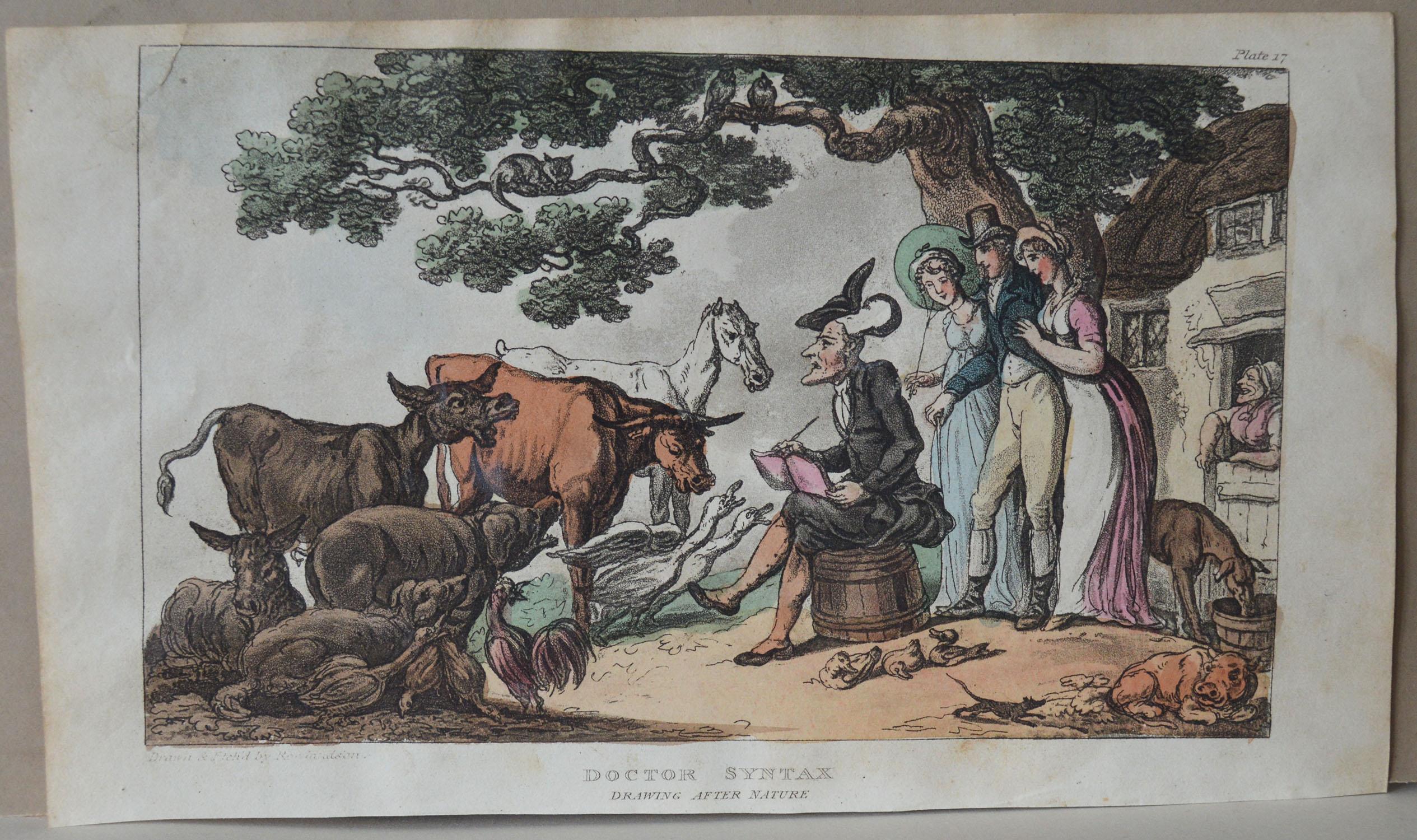 Georgian Original Antique Print after Thomas Rowlandson, 1813