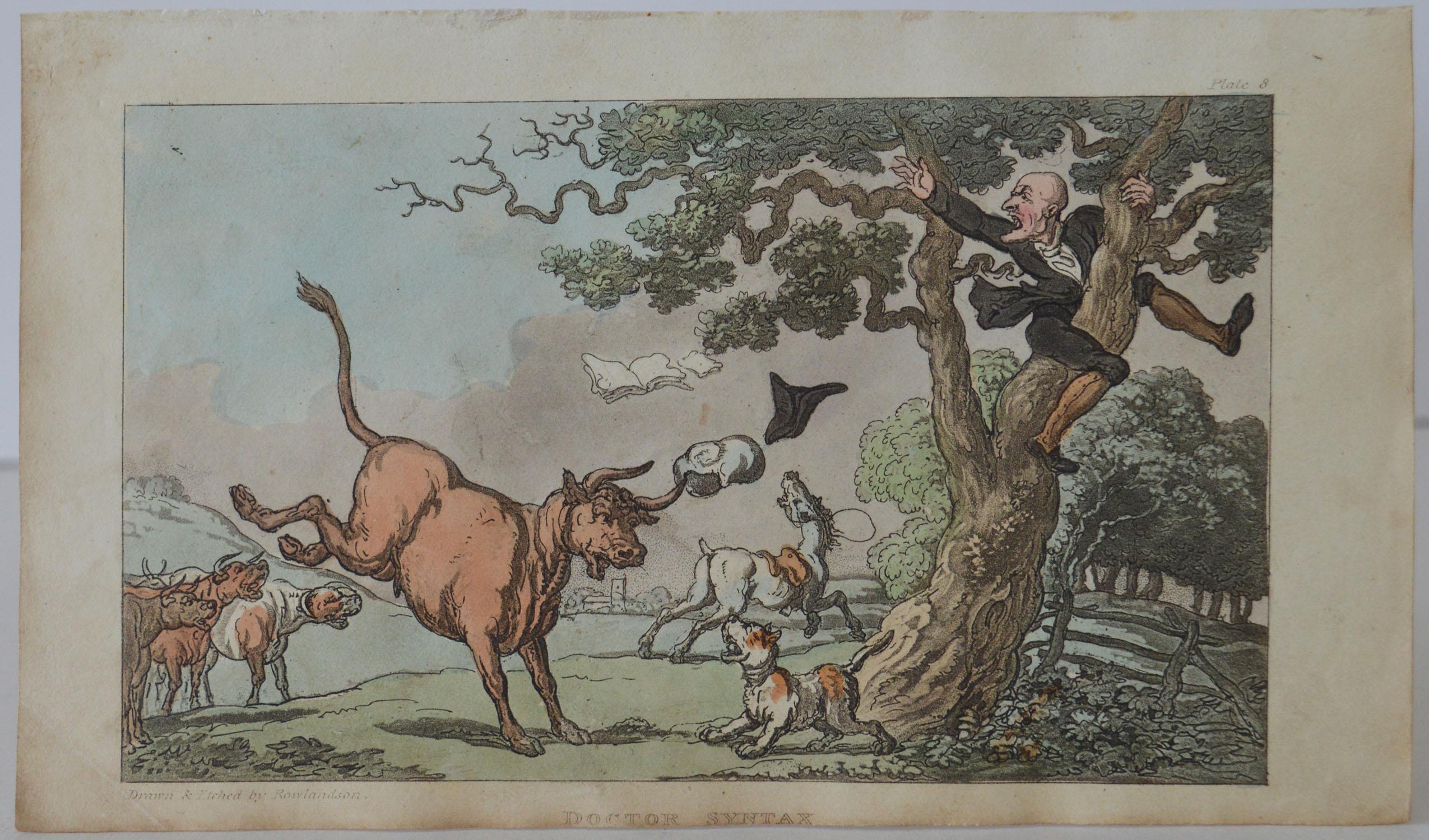 Georgien Impression ancienne d'origine d'après Thomas Rowlandson, 1813 en vente