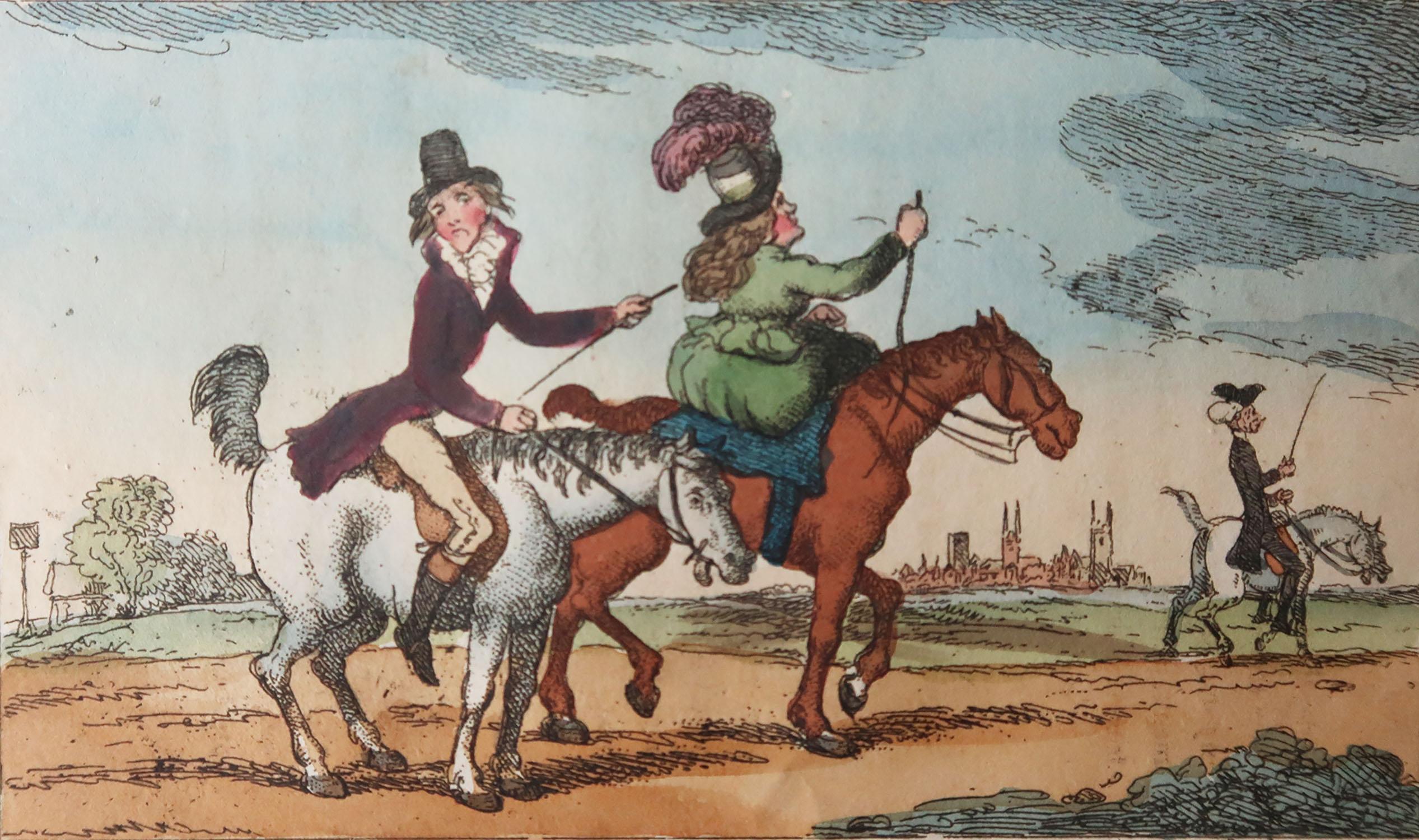 Great image by Thomas Rowlandson 

Copper-plate engraving with original hand colour

Published by Thomas Tegg, 1808

Unframed.





