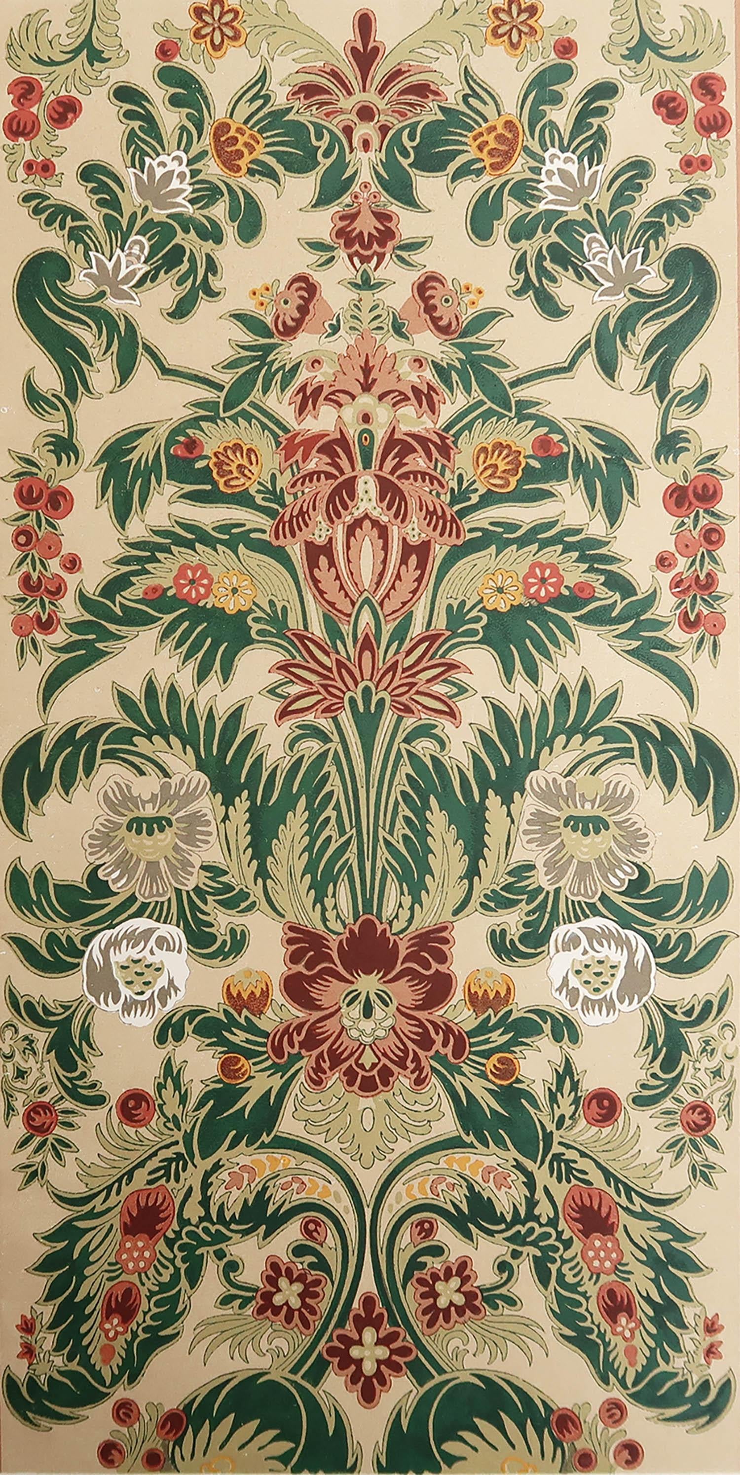 Wonderful print of 17th century French textile fragment

Lithograph

Published by A.Morel, Paris, France. circa 1860

Unframed.






 