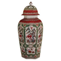 Original Antique Print of a Chinese Style Vase, circa 1900