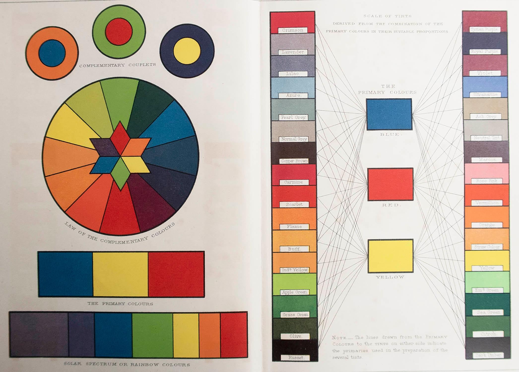 Great image of a colour chart

Unframed. 

Chromo-lithograph

Published, C.1900

The measurement is the paper size of the print

Free shipping.





