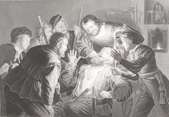 Original Antique Print of A " Dentist " After Gerrit Van Honthorst. C.1850