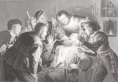 Original Antique Print of A " Dentist " After Gerrit Van Honthorst. C.1850