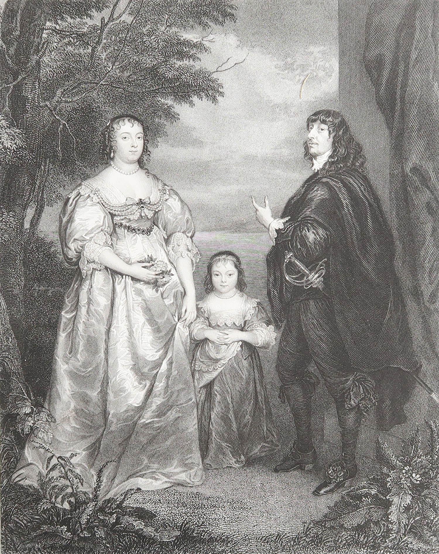 Wonderful image after Van Dyck

Fine Steel engraving. 

Published by Fisher. Dated 1832

Unframed.

