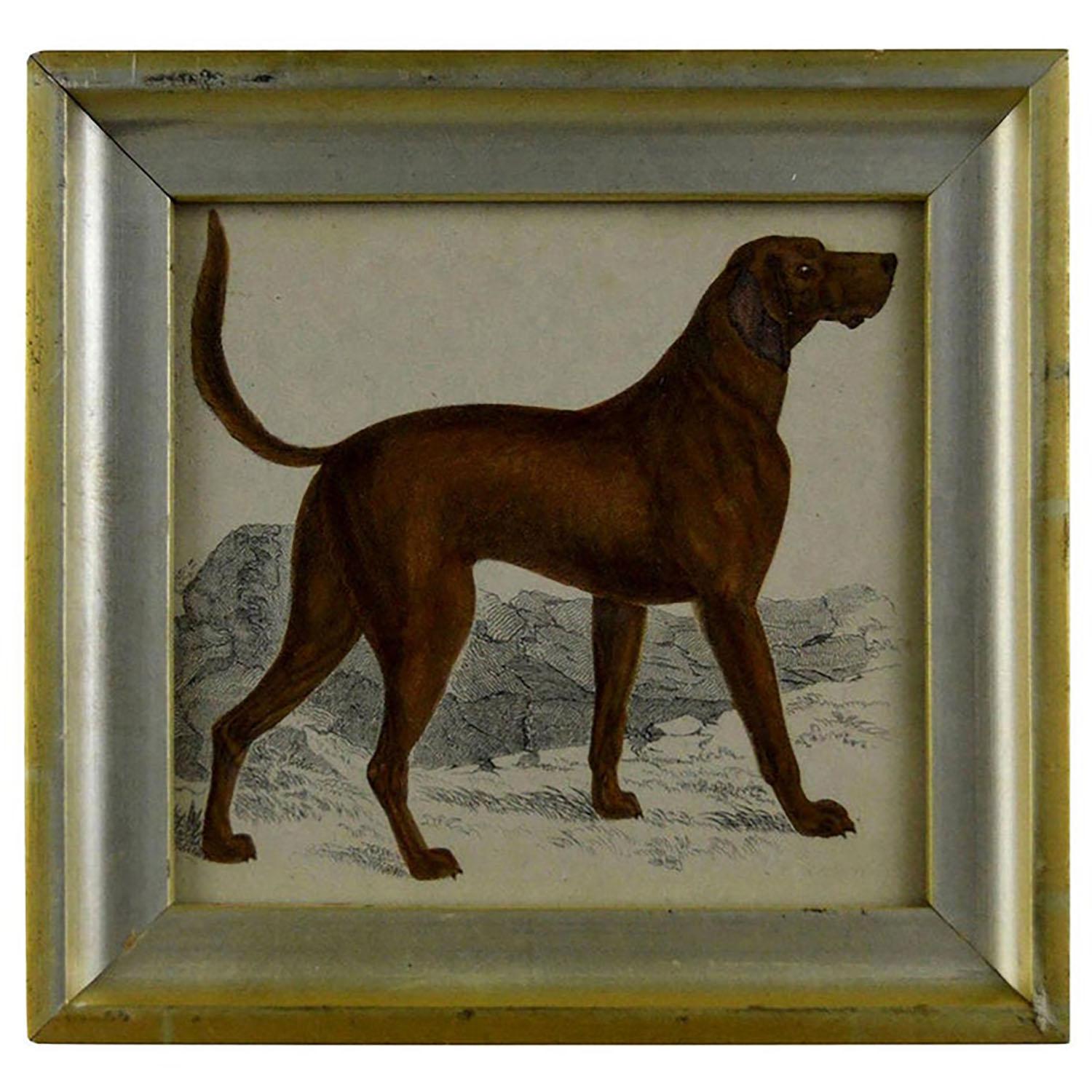 Great image of a bloodhound presented in a distressed antique gilt frame.

Lithograph after Cpt. brown with original hand color.

Published, 1847.

Free shipping.


