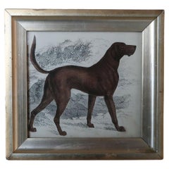 Original Antique Print of an English Sporting Dog, 1847