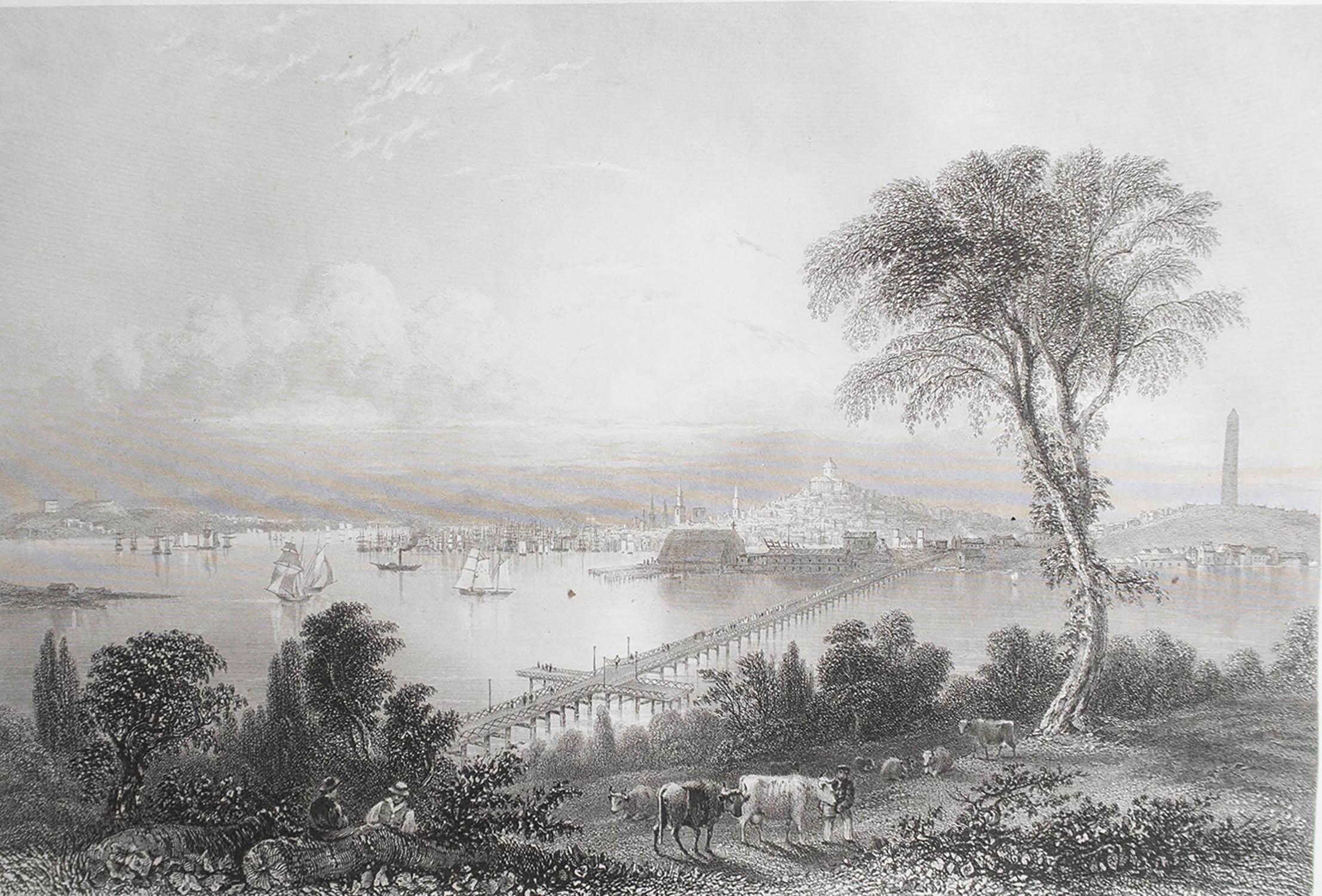 Grande stampa di Boston

Incisione in acciaio dopo il disegno originale di W. H. Bartlett

Pubblicato nel 1850 circa

Senza cornice.
  