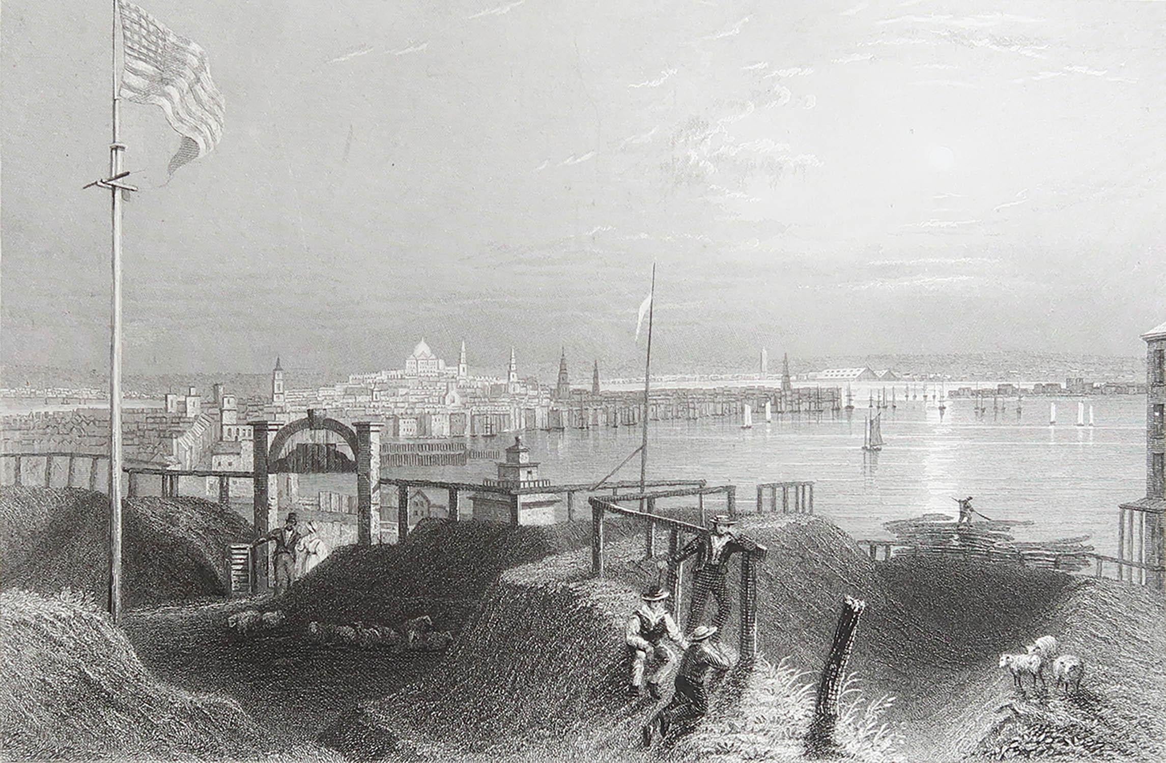 Grande stampa di Boston

Incisione su acciaio dopo W. H. Bartlett

Pubblicato da Virtue 1838

Senza cornice.

La misura è il formato della carta.

Spedizione gratuita
 