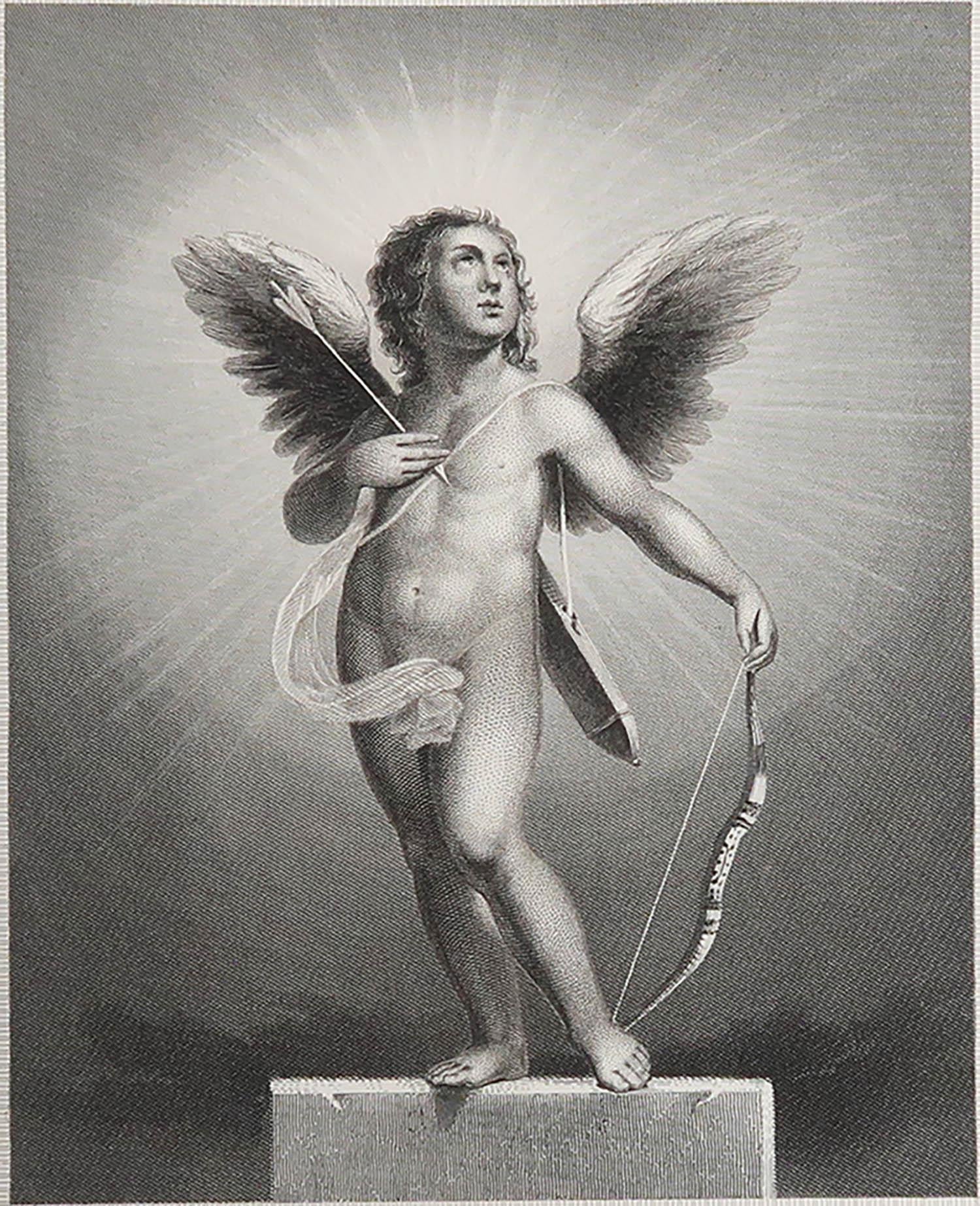 Wonderful image of cupid

Fine steel engraving after E.Sirani

Published C.1870

Unframed.

The measurement given is the paper size

