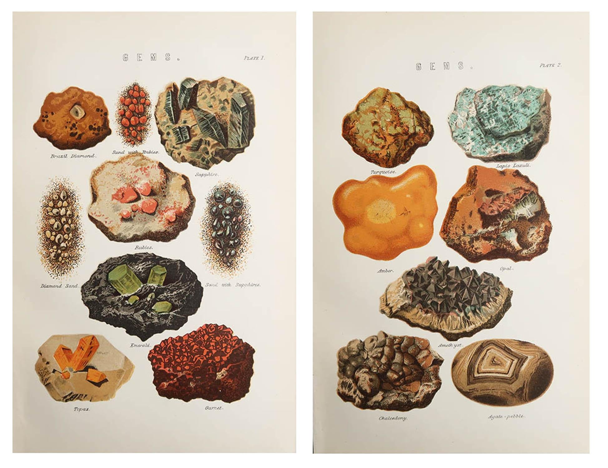 Wonderful prints of Gems

Chromo-lithograph

Published by W.Mackenzie. C.1880

Original colour

Unframed.

Free shipping.








