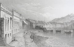 Original Antique Print of Macao, China. Dated 1832