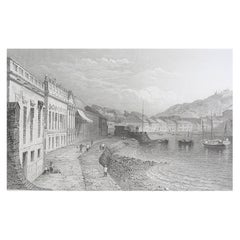 Original Antique Print of Macao, China. Dated 1832