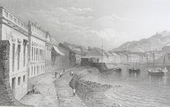 Original Antique Print of Macao, China. Dated 1832