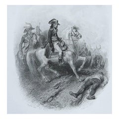 Original Antique Print of Napoleon Bonaparte. Circa 1850