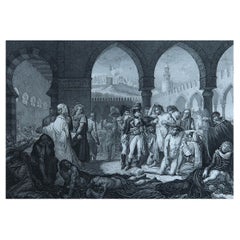 Original Antique Print of Napoleon Bonaparte -Jaffa. Circa 1850