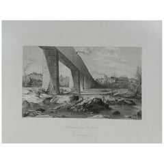 Original Antique Print of Richmond, Virginia, circa 1870