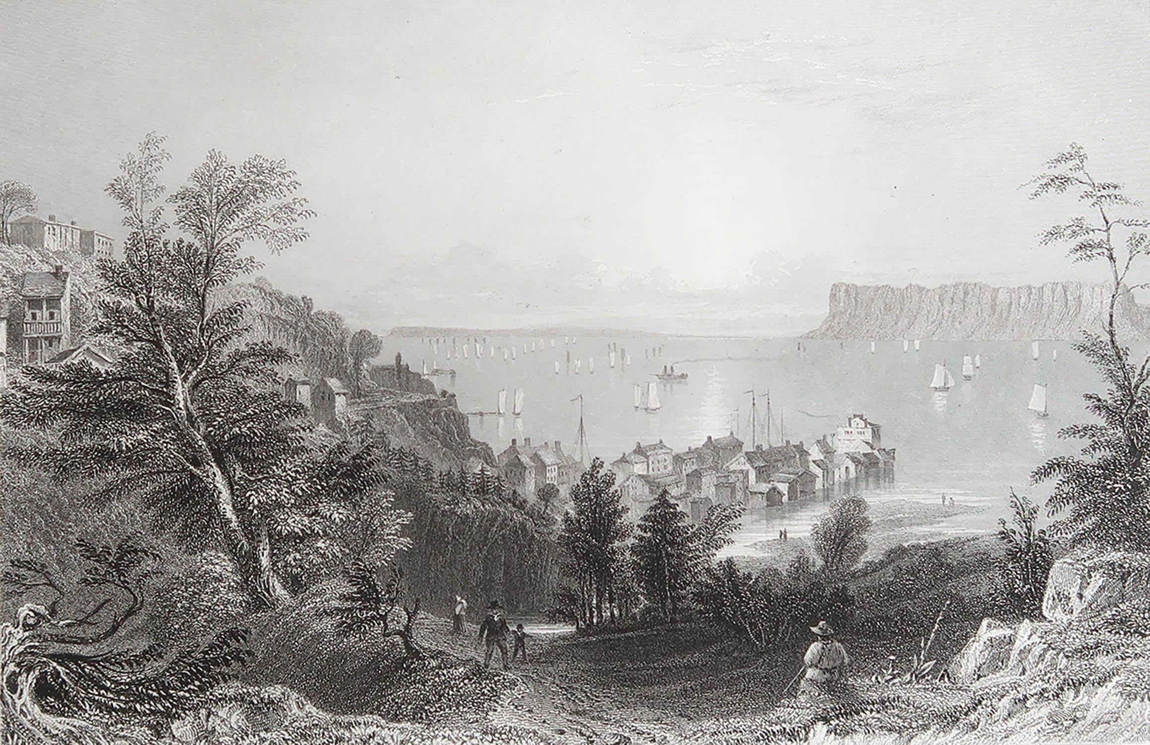 Superbe impression de Sing Sing

Gravure sur acier d'après W.H Bartlett

Publié par Virtue 1837

Sans cadre.

La mesure est le format du papier.

Expédition gratuite
 