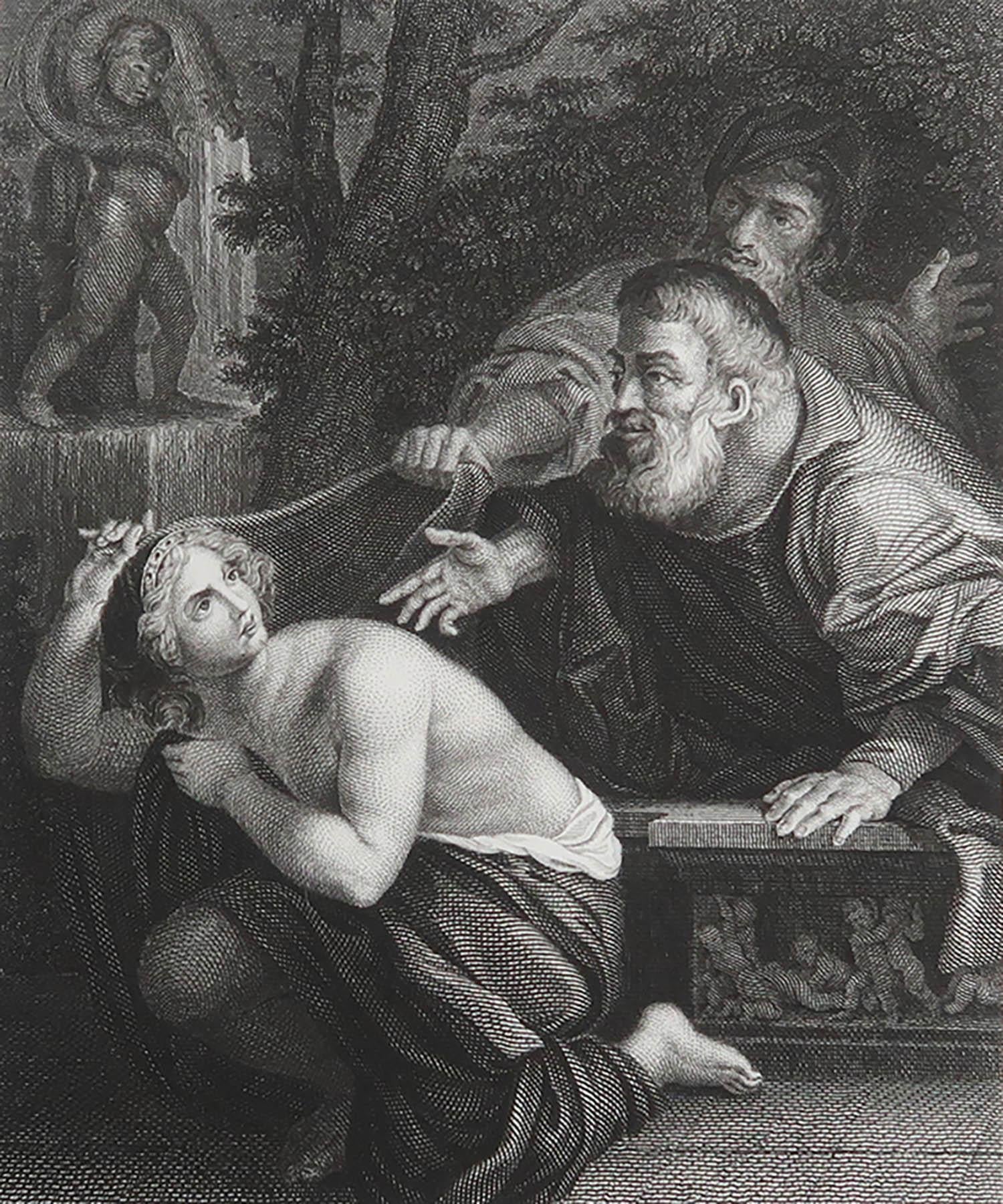 Grande image d'après Ludovico Carracci

Gravure sur acier fin

Publié vers 1850

Sans cadre.

Expédition gratuite