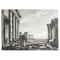 Original Antique Print of The Ancient City of Palmyra, Syria, circa 1840