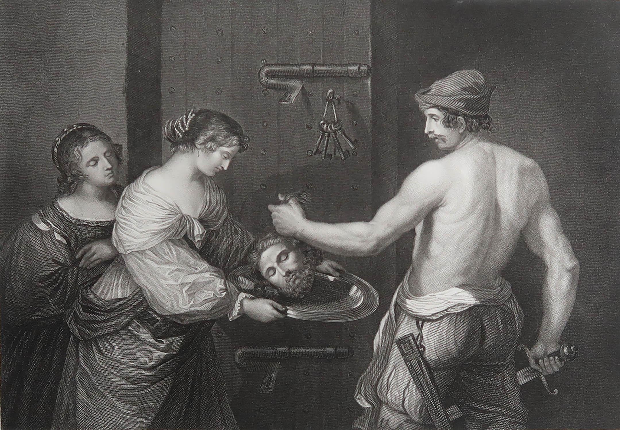 Grande image d'après Guercino

Gravure sur acier fin

Publié vers 1850

Sans cadre.

Expédition gratuite
