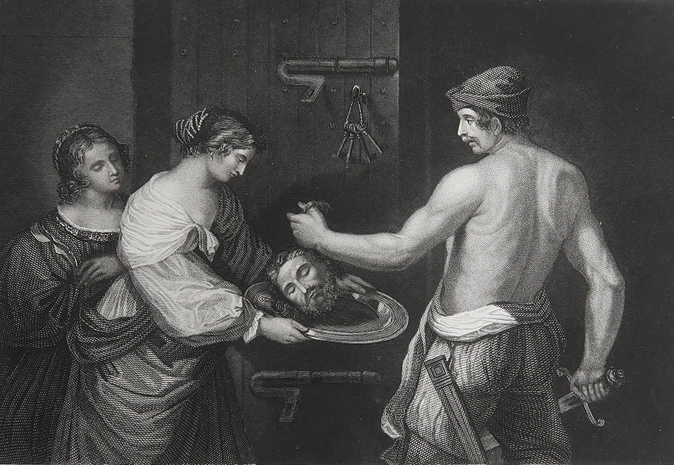 Grande image d'après Guercino

Gravure sur acier fin

Publié vers 1850

Sans cadre.

Expédition gratuite