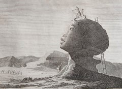 Original Antique Print of The Sphinx of Giza, Egypt. C.1810