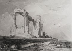 Original Antique Print of The Temple of Philae, Egypt. Dated 1834