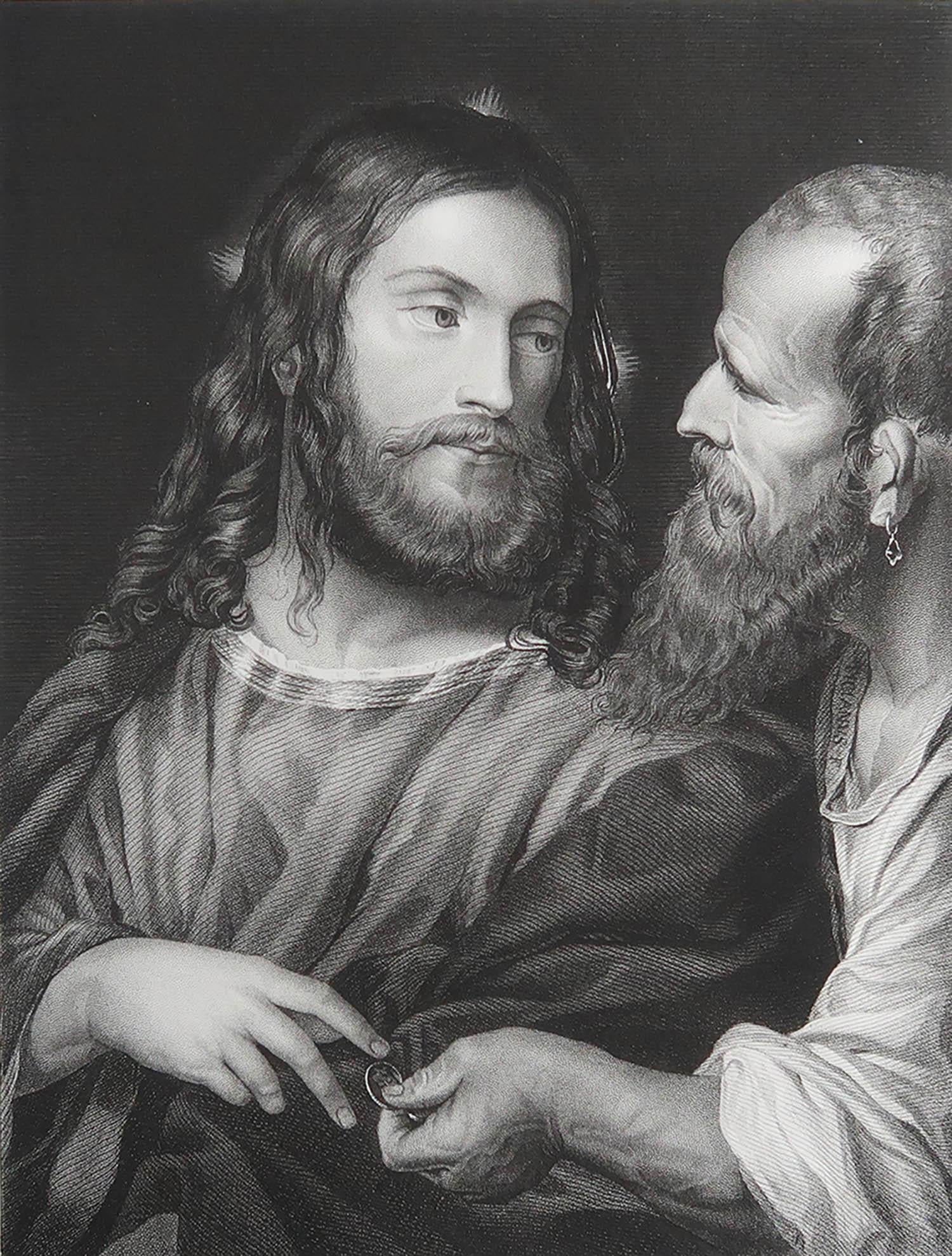 Great image after Titian

Fine steel engraving

Published circa 1850

Unframed.

Free shipping
