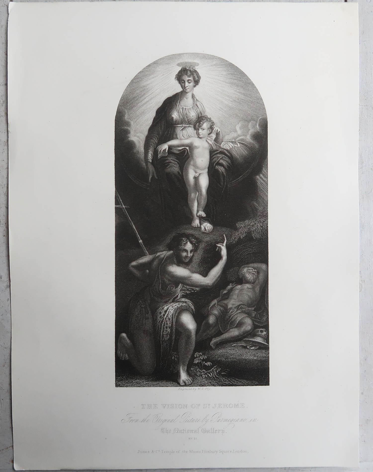 visione di san girolamo parmigianino