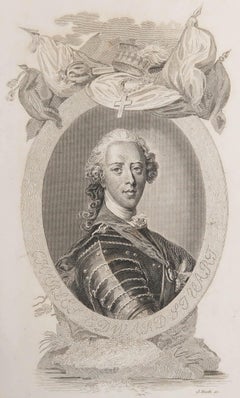 Original Antique Print, Portrait of Bonnie Prince Charlie, Dated 1806