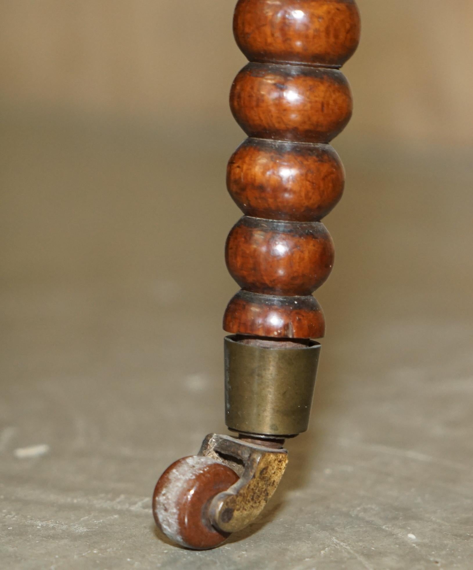 ORiGINALE ANTICO REGENCY CIR 1810 PORCELLANA IN LEGNO DURO SEDIA TORNATA BOBBIN in vendita 1