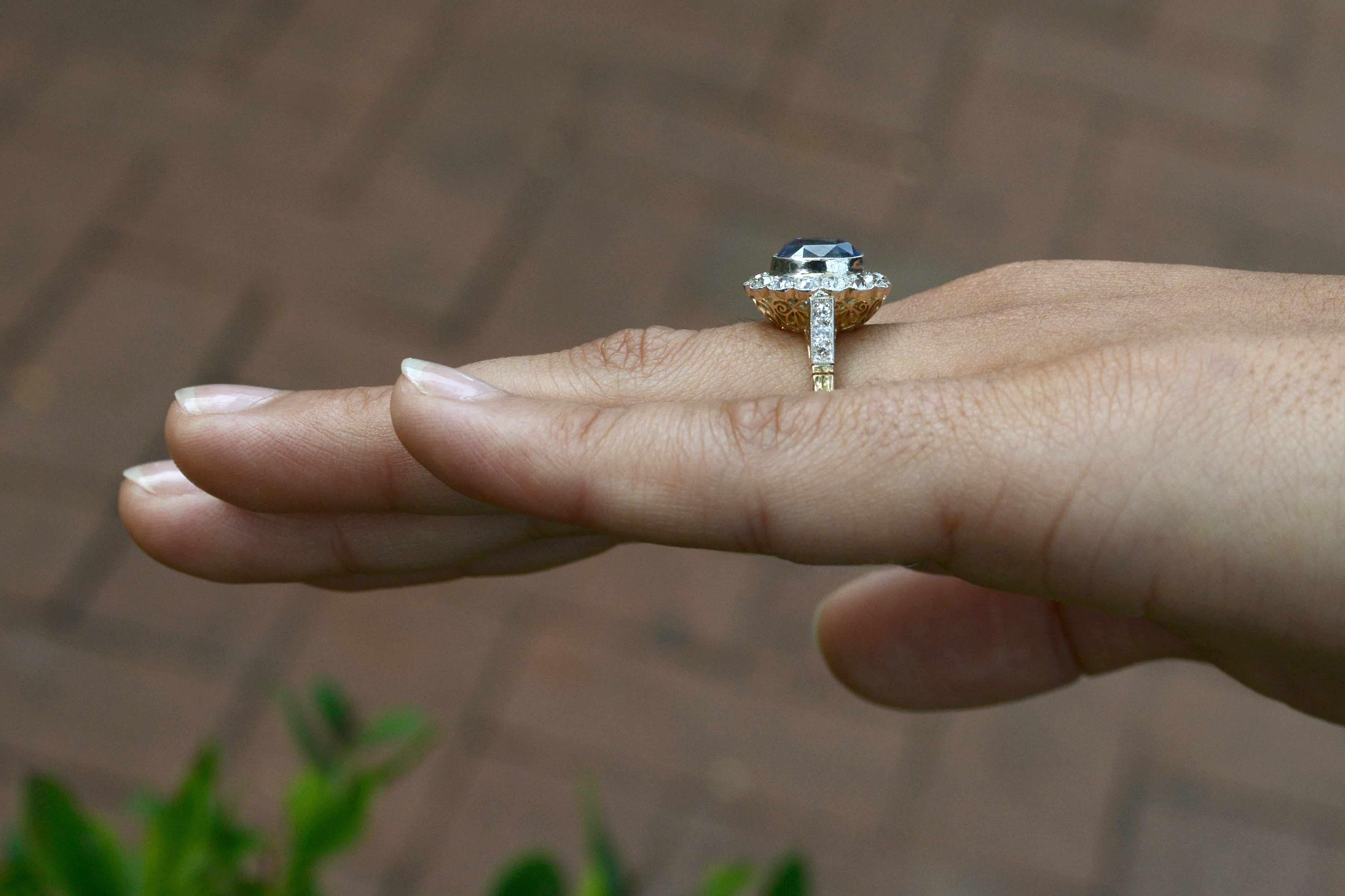 edwardian sapphire engagement rings