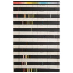 Original Antique Scientific Print - Spectrum Analysis, C.1880