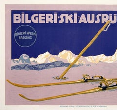 Altes Original-Ski-Poster, Bilgeri Werk Bregenz, Österreich – Matterhorn Zermatt