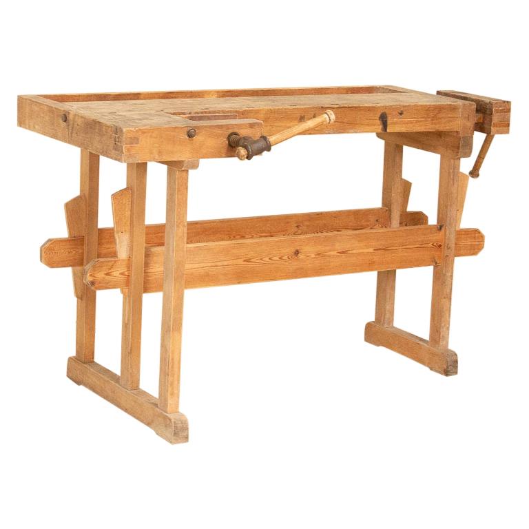 Original Antique Small Carpenter's Workbench