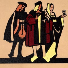 Original Antike Zugfahrt Poster London LNER Zug Service Fred Taylor Tudor