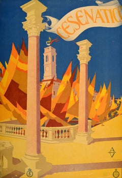 Original Antikes Reiseplakat Cesenatico ENIT Italien Emilia Romagna Adriatic, Italien