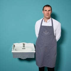 Original Antique Victorian Wall Sink by Brown-Westhead, Moore & Co