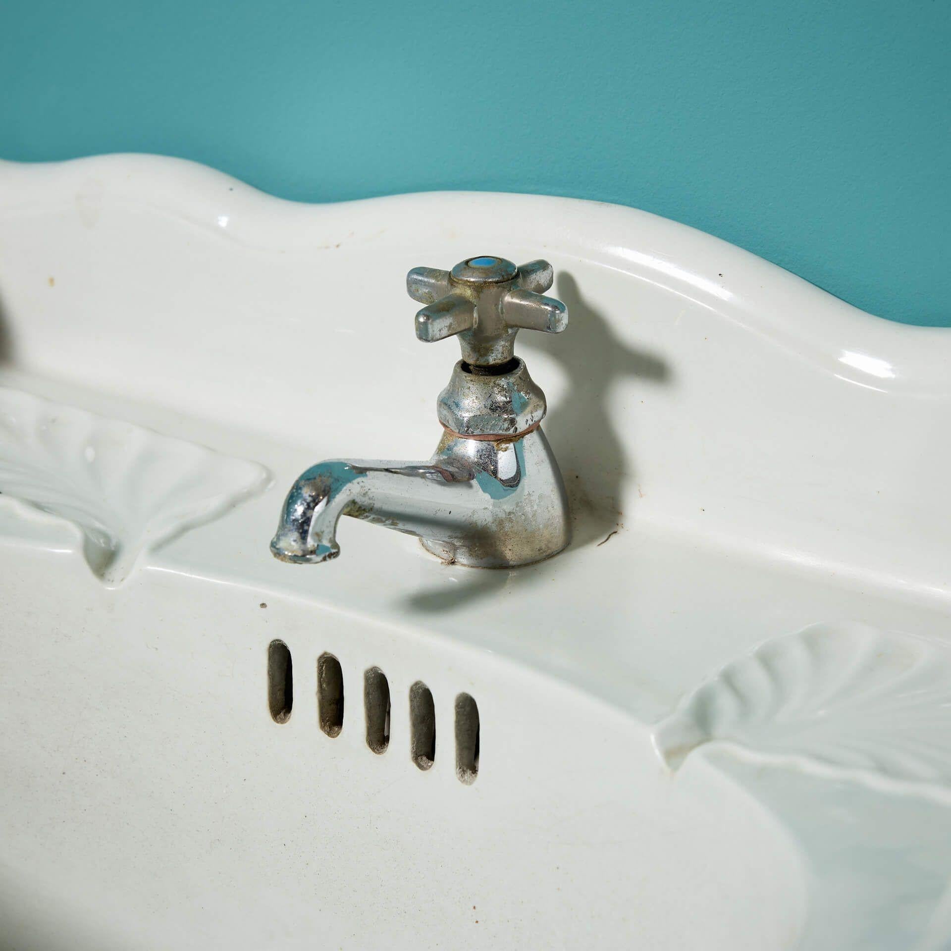 Late 19th Century Original Antique Victorian Wall Sink by Brown-Westhead, Moore & Co For Sale