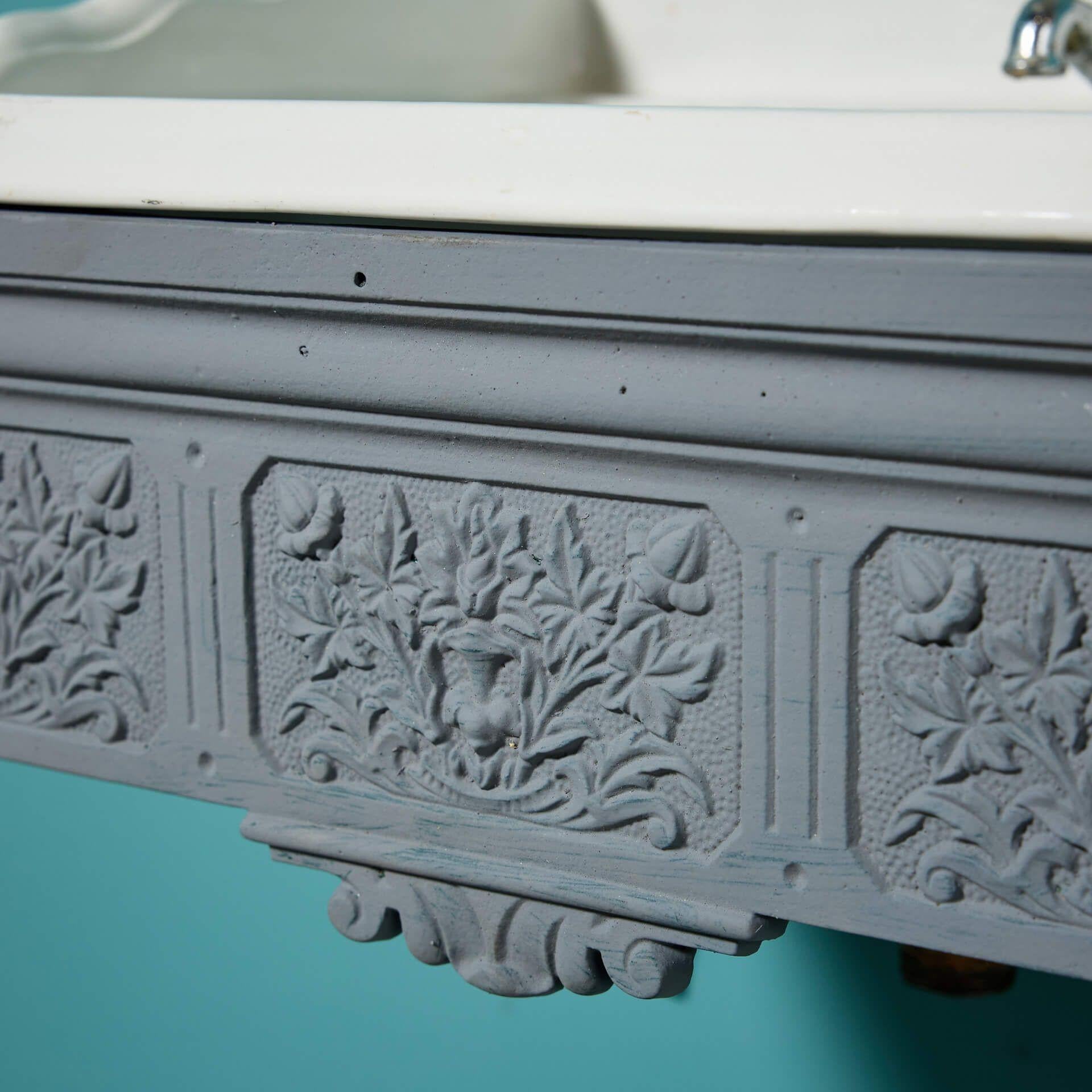 Original Antique Victorian Wall Sink by Brown-Westhead, Moore & Co For Sale 1