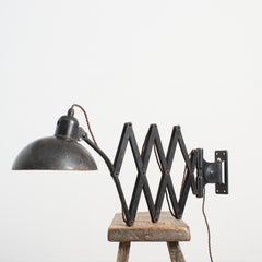 Lampada da parete a forbice Kaiser Idell, modello 6614, originale e d'epoca