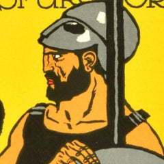 Original Antique War Era Advertising Poster Austrian War Welfare Exhibition WWI