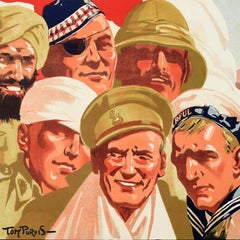 Original Antique War Poster Our Day British Red Cross Society WWI Tom Purvis