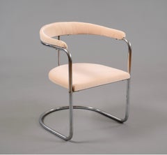 Original Anton Lorenz for Thonet Cantilevered Steel Tube SS33 Chair, 1930s