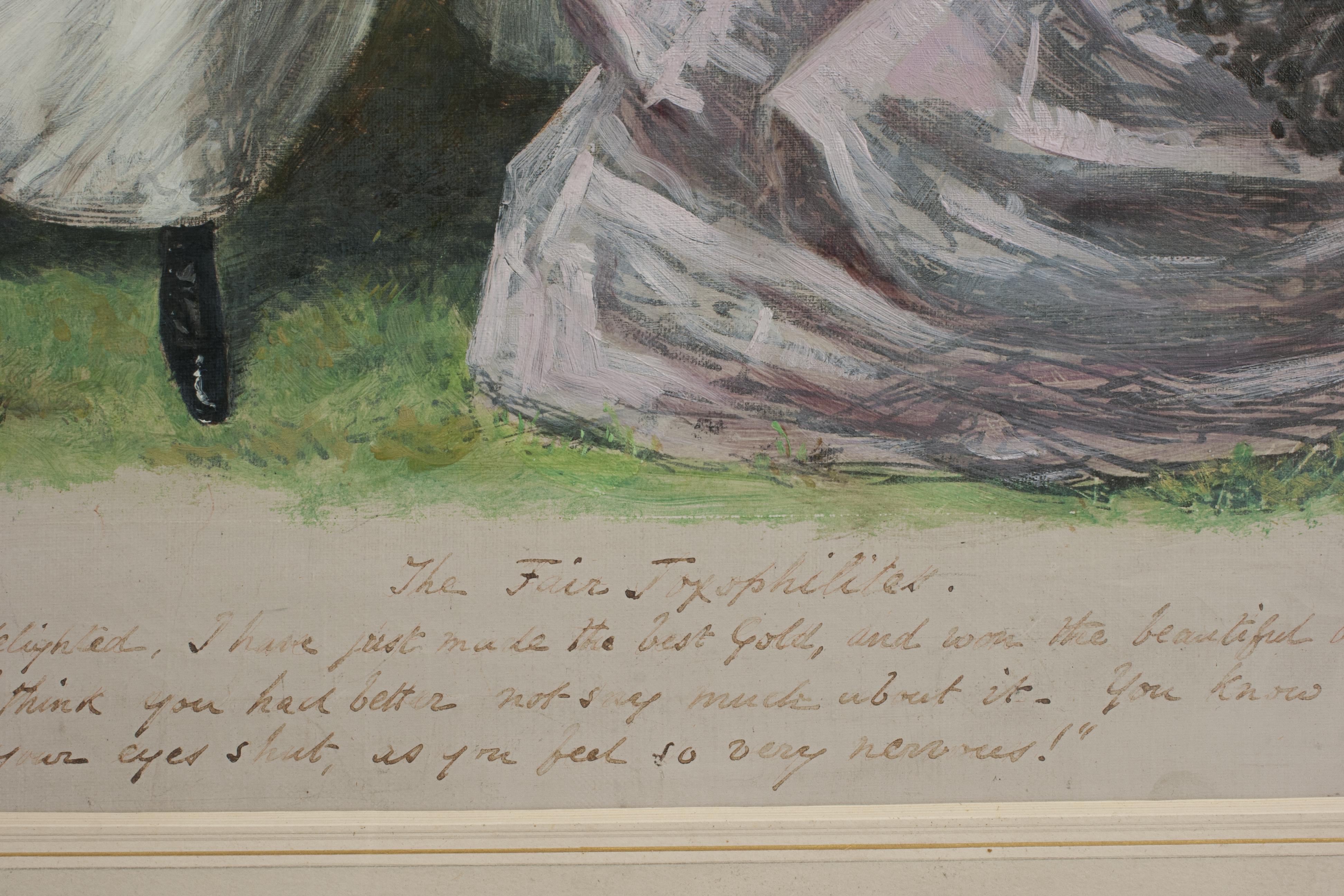 Peinture originale de l'arc-en-ciel, La foire, Toxopholites. en vente 1