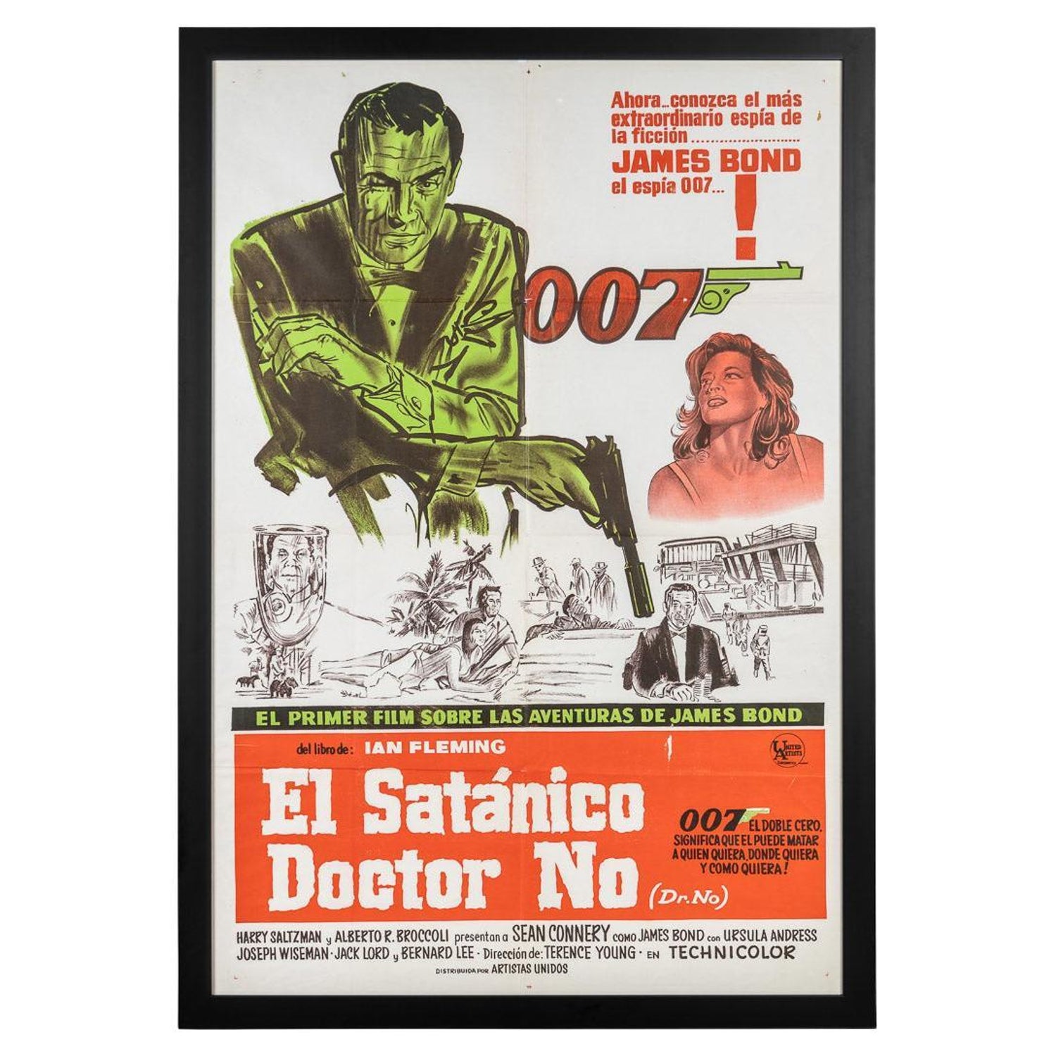 Original Argentinian Release James Bond 007 Dr No C 1962 At 1stdibs
