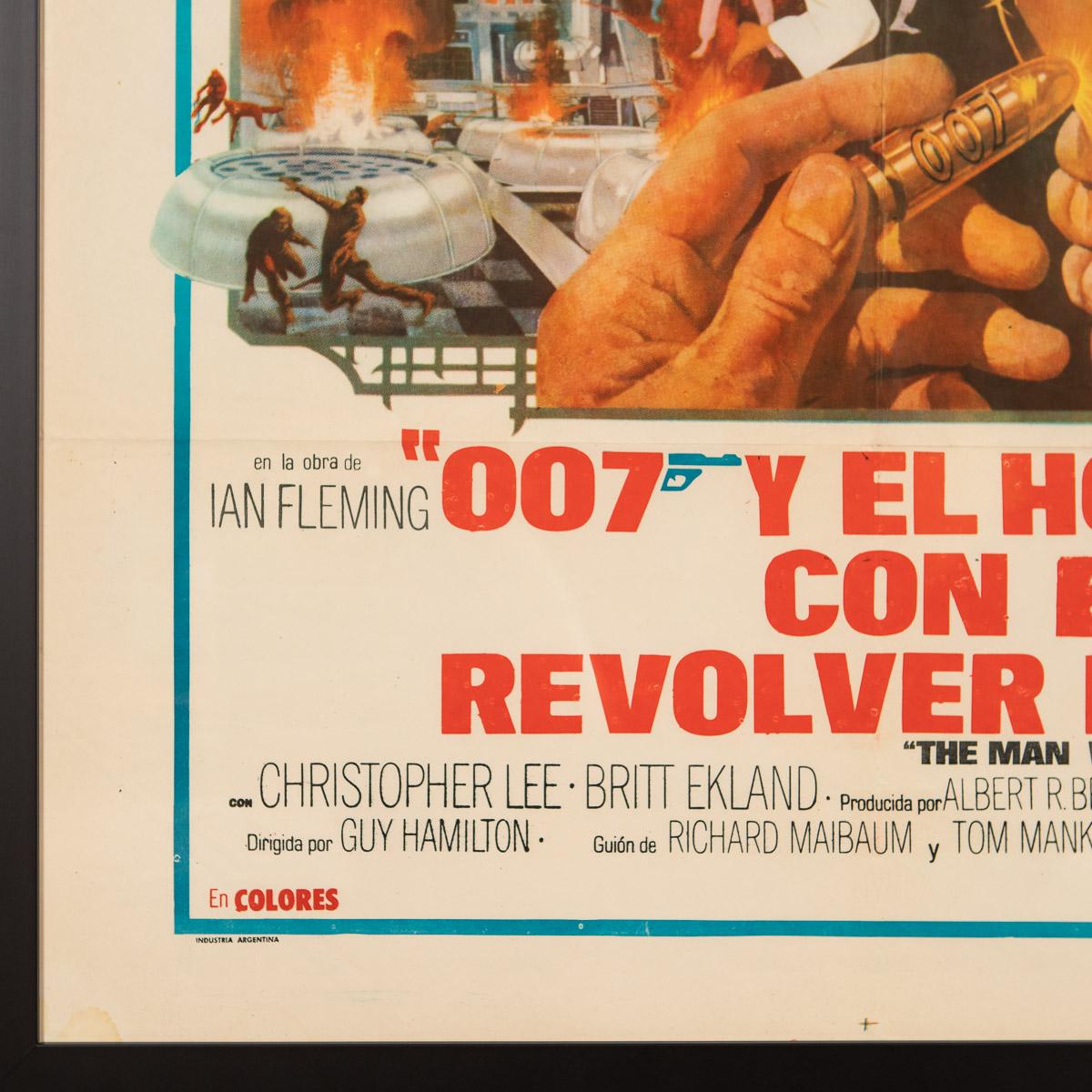 Original Argentinian Release James Bond 'Man with The Golden Gun' Poster, c.1974 1